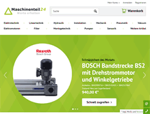 Tablet Screenshot of maschinenteil24.de